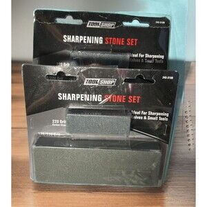 2 pack New-Sharpening Stone 2-Sets Small Stone 220 Grit Large Stone 120/220 Grit